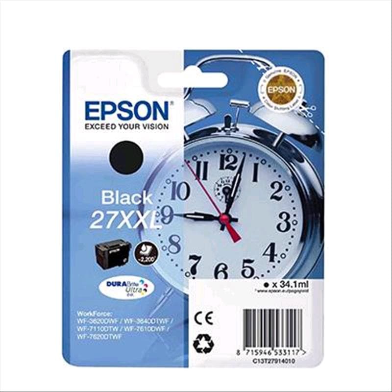 EPSON CARTUCCIA 27XXL NERO ORIGINALE - SVEGLIA