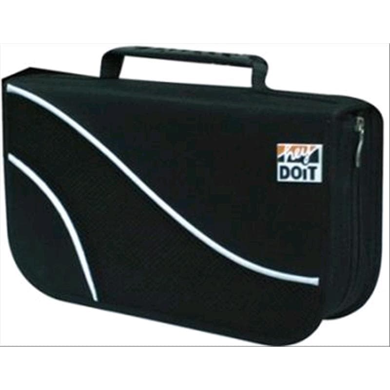 BORSA x CD/DVD a 96 POSTI NERA - CD-Bag in tessuto