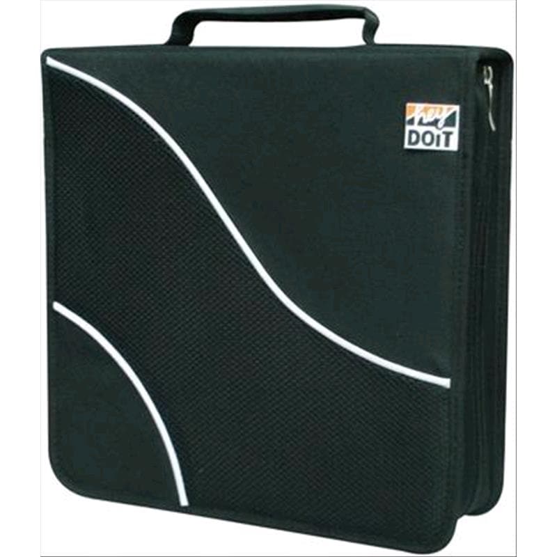 BORSA x CD/DVD a 200 POSTI NERA - CD-Bag in tessuto