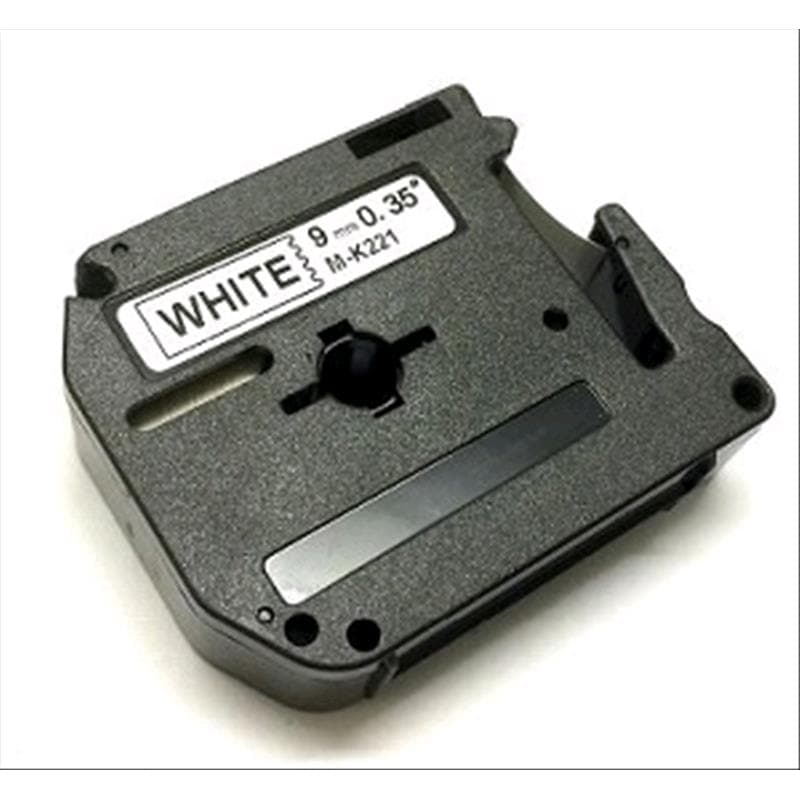 BROTHER NASTRO NERO SU BIANCO 9mm x 4mt MK221SBZ COMPATIBILE