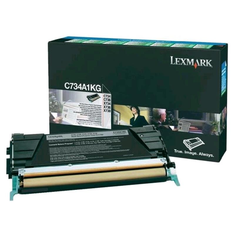 LEXMARK TONER c734 c736 x734 x736 x738 NERO 8K ORIGINALE RETURN