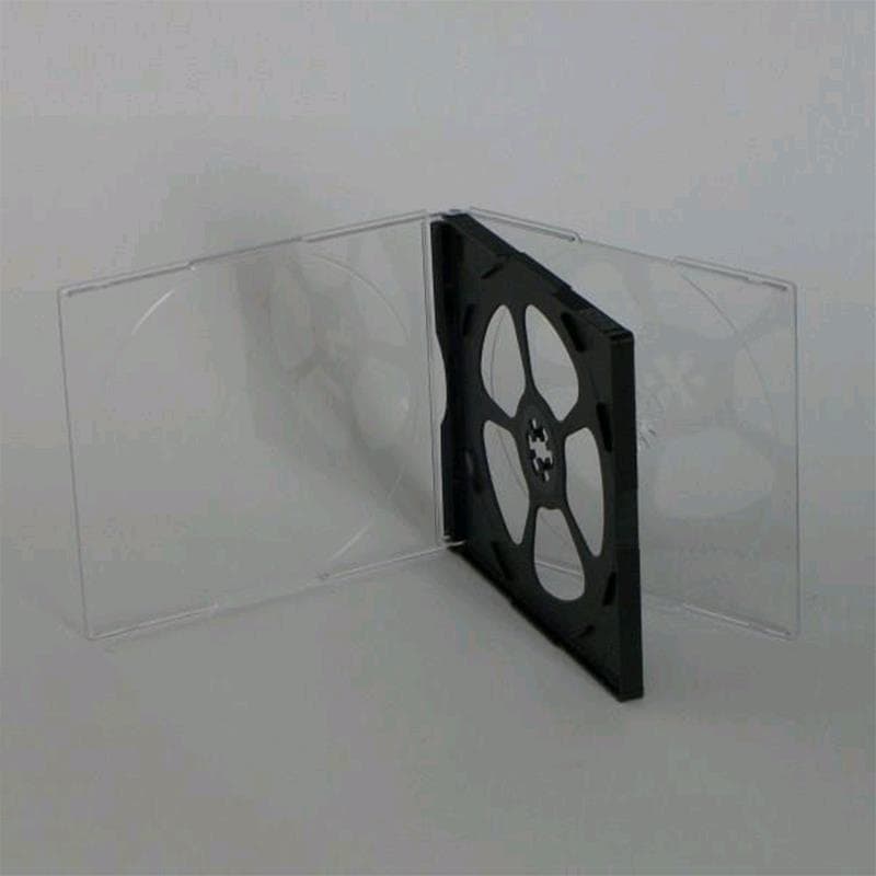 CUSTODIA 10.4mm CD JEWEL TRIPLA TRAY NERO lotto da 50pz