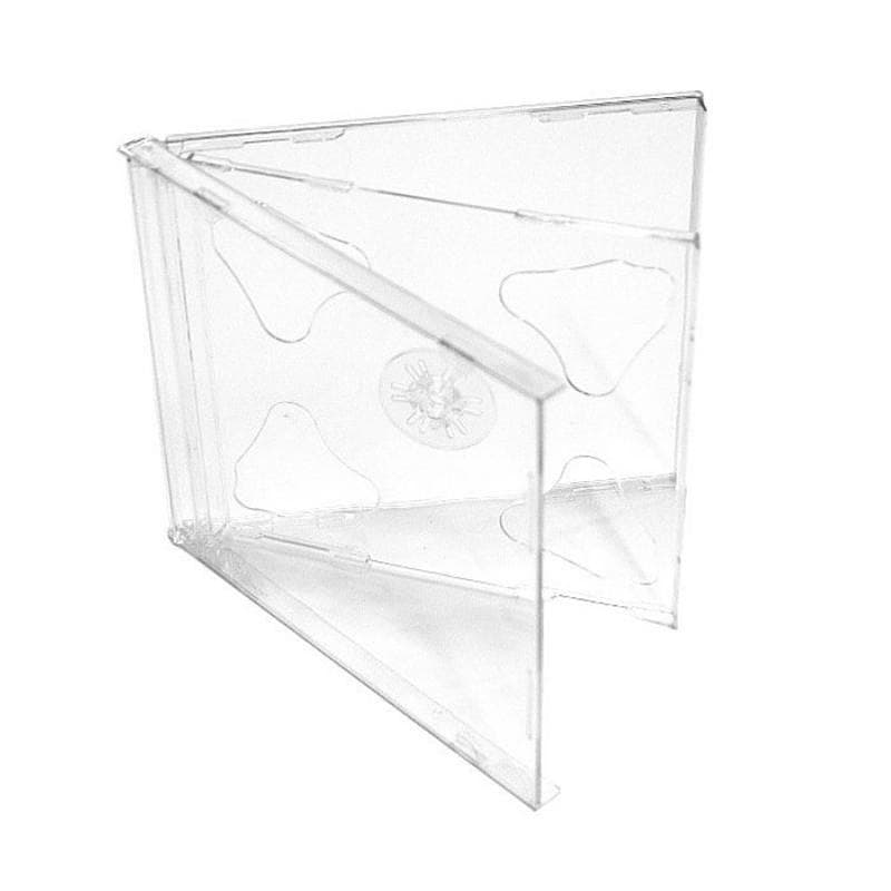 CUSTODIA 10.4mm CD JEWEL DOPPIA TRAY CLEAR lotto da 50pz