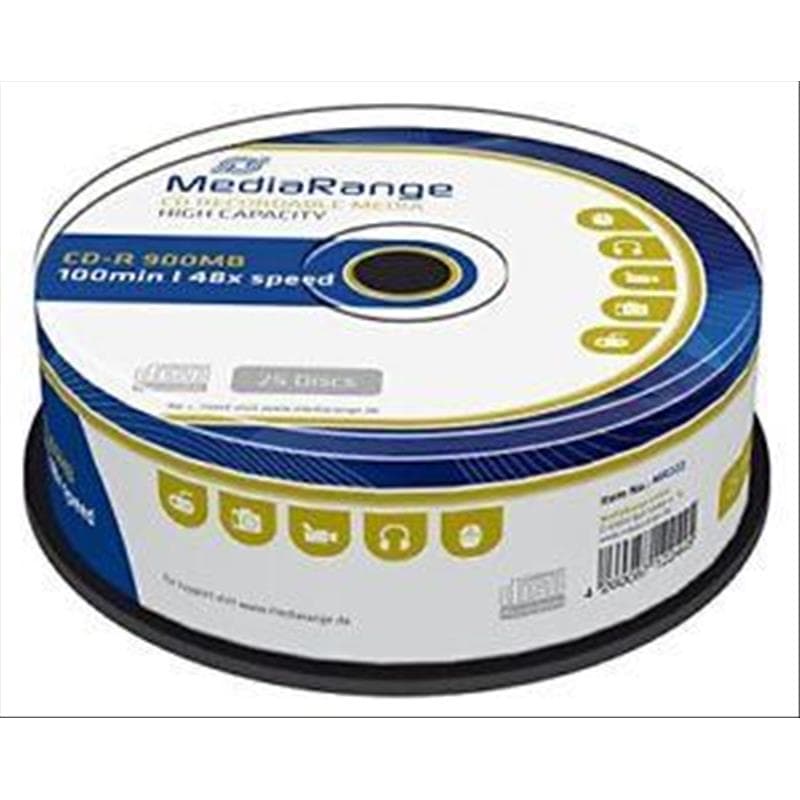 CD-R 900MB 48x Cake 25pz MediaRange