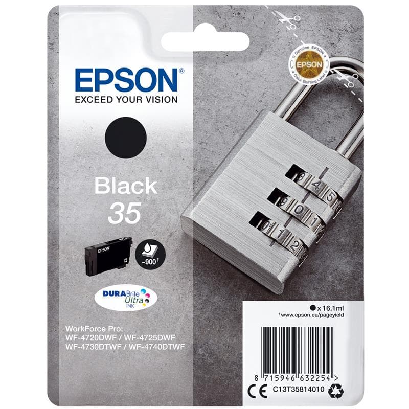 EPSON CARTUCCIA 35 NERO 16ml ORIGINALE - LUCCHETTO
