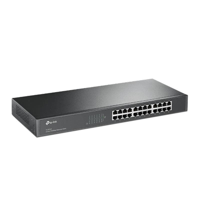 TP-LINK SWITCH 24 10/100 1U R METALLO