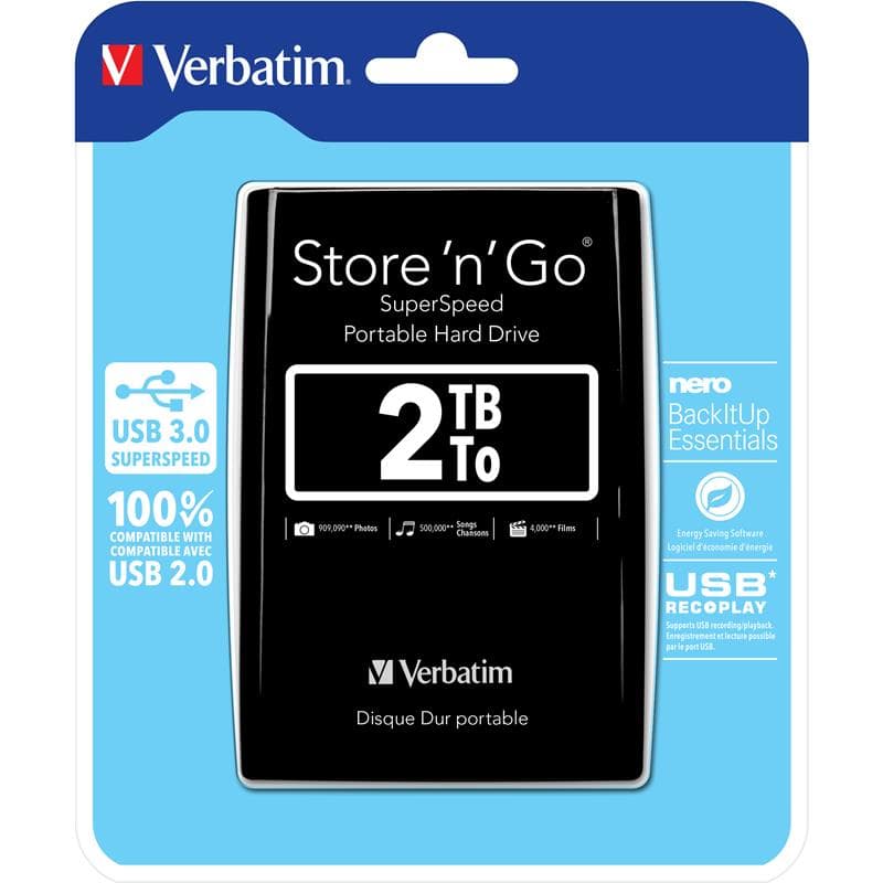Store�N�Go 2.5" (6.35CM) 2TB USB 3.0 Black