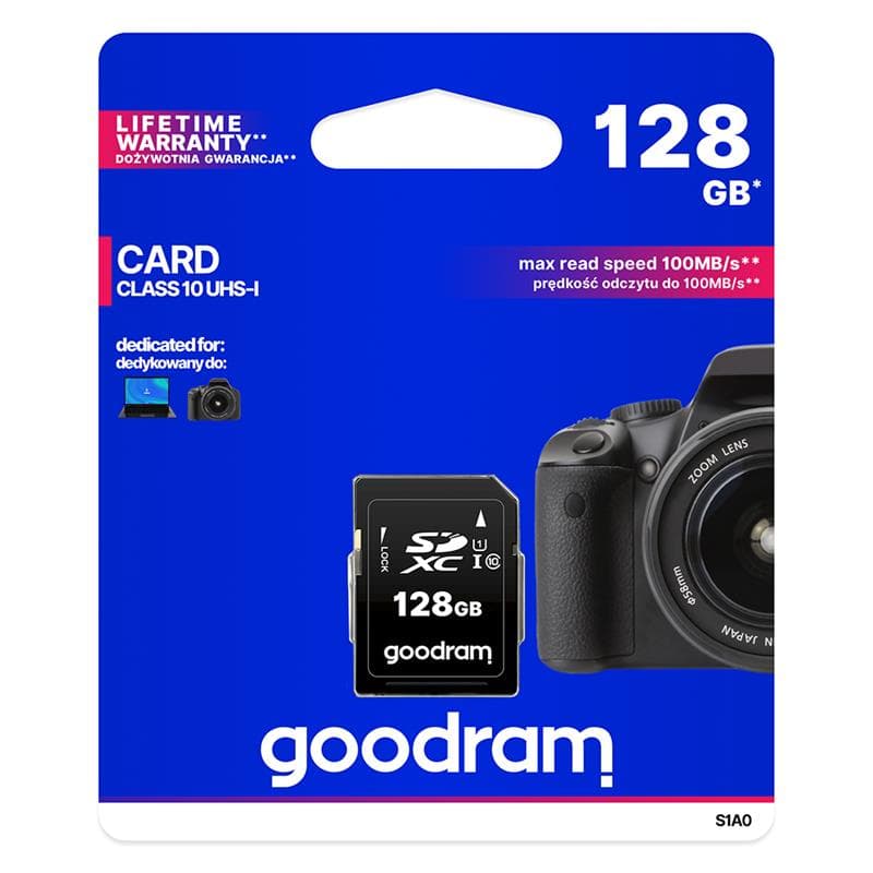 SECURE DIGITAL 128GB GOODRAM SDXC c10 UHS-I/U1 S1A0 100R/10W
