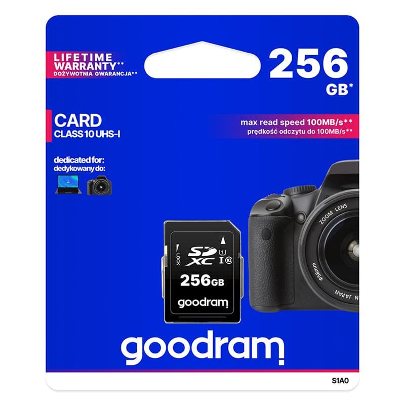 SECURE DIGITAL 256GB GOODRAM SDXC c10 UHS-I/U1 S1A0 100R/10W
