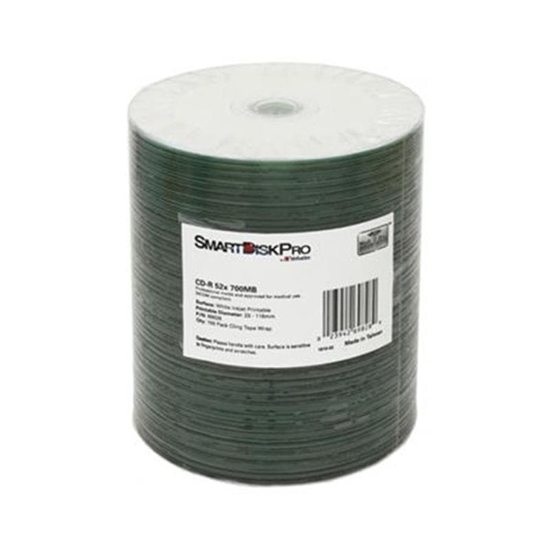 CD-R 700MB 52x Shrink 100pz VERBATIM Pro InkJet Bianca 23-118 MED