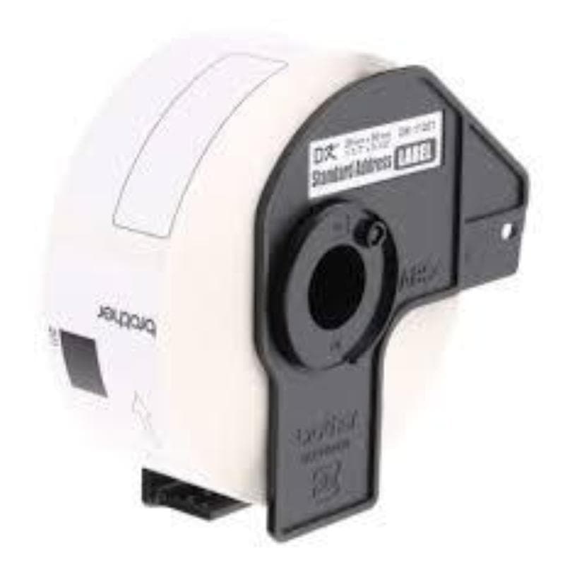 BROTHER 60 ROTOLI da 400 ETICHETTE per INDIRIZZI NERO su BIANCO 29x90mm x COMPATIBILE