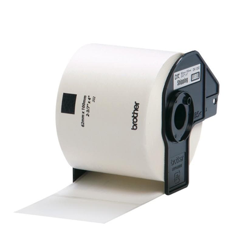 BROTHER ROTOLO da 300 ETICHETTE per SPEDIZIONI NERO su BIANCO 62mm x 100mm COMPATIBILE