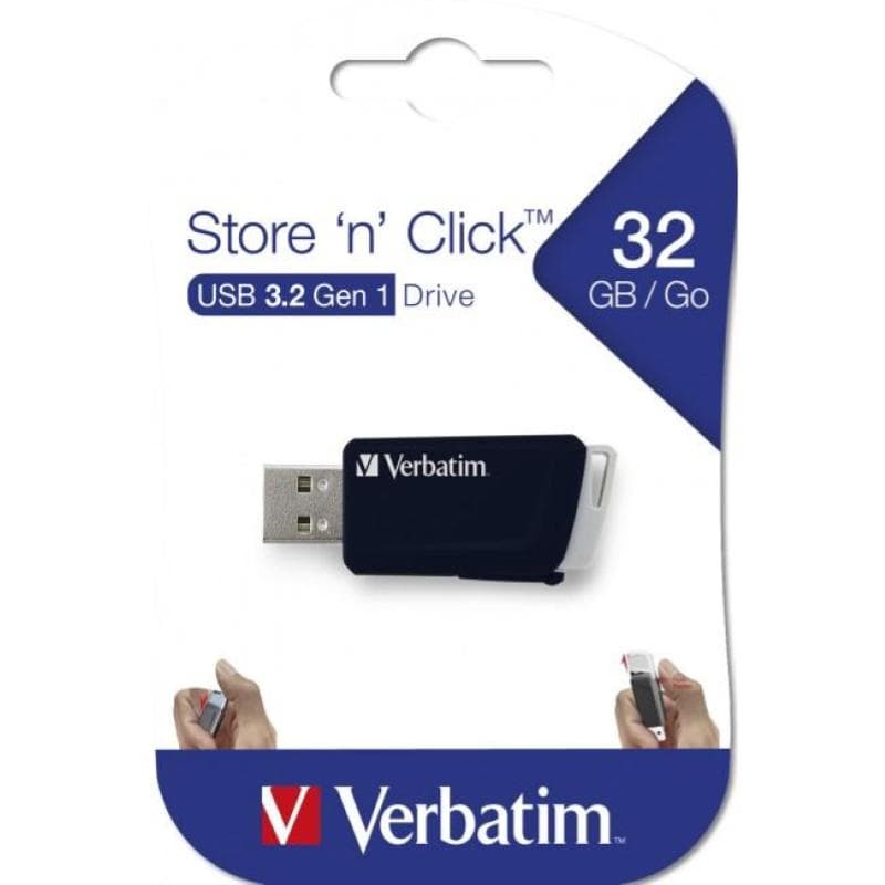 PEN DRIVE 32GB VERBATIM USB 3.0 Store'n'Click nera