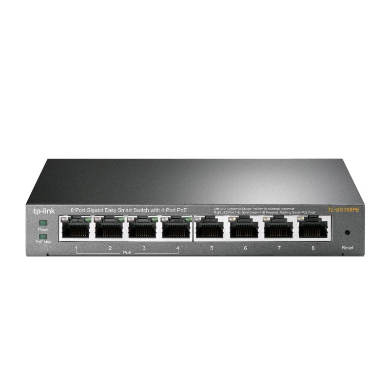 TP-Link Switch 8 porte GigaBit Easy Smart desktop con 4 Porte PoE