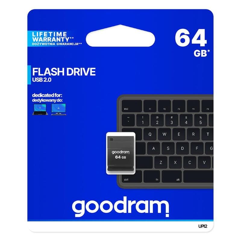 PEN DRIVE 64GB GOODRAM USB 2.0 UPI2 NERA 20R/5W
