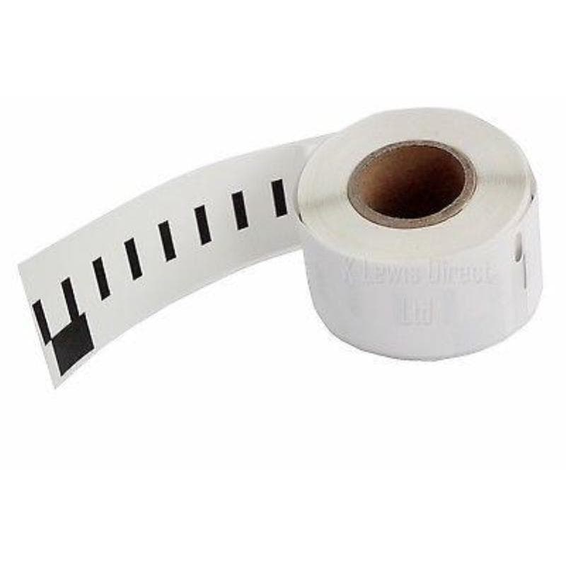 ROTOLO da 500 ETICHETTE ADESIVE BIANCHE COMPATIBILE DYMO 54mm x 25mm (11352)