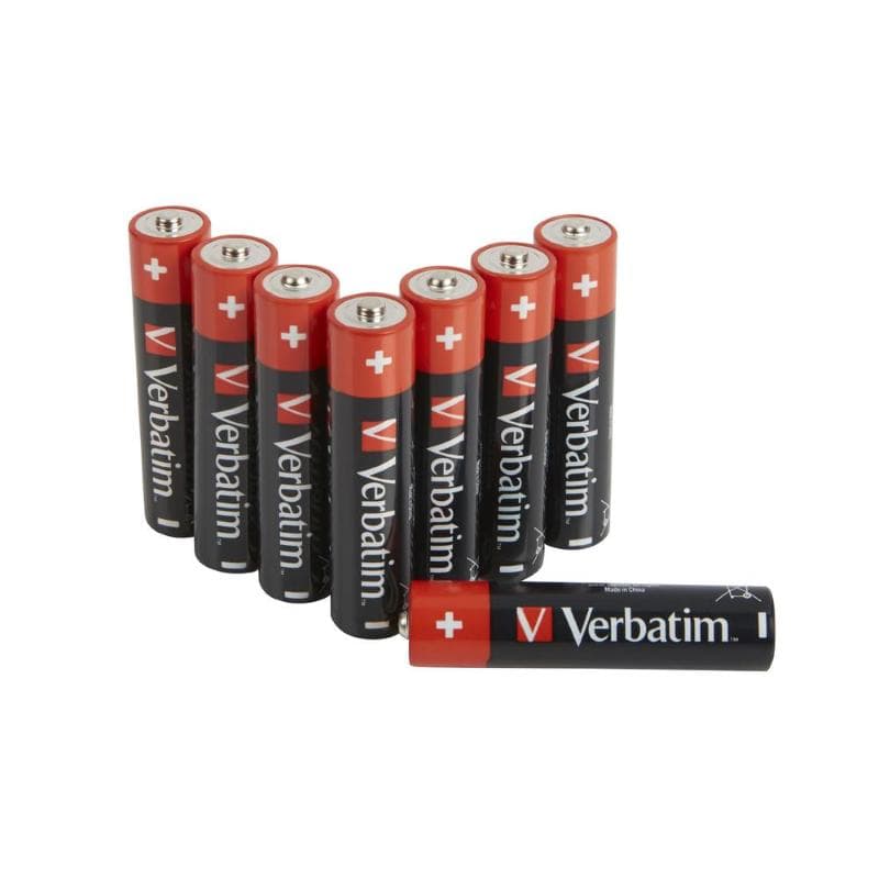 MINISTILO AAA ALCALINA VERBATIM (MN2400 \ LR03 - 8ba) 1.5V (HANGCARD)