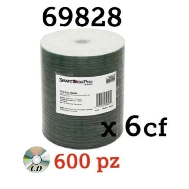 CD-R 700MB 52x Shrink 100pz VERBATIM Pro InkJet Bianca 23-118 MED - MINIMO 6CF