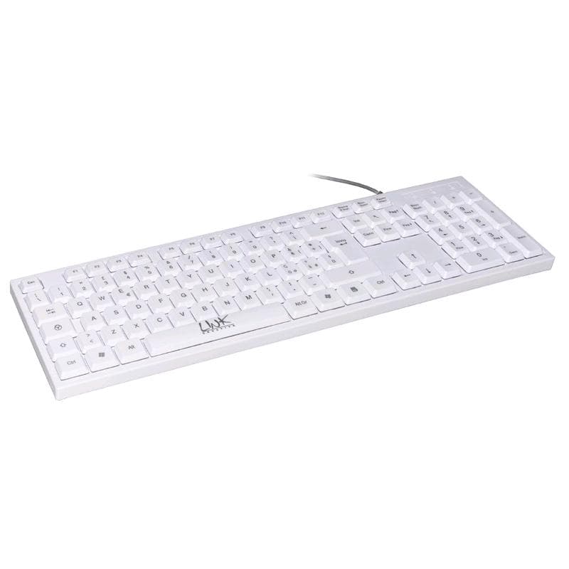 LINK TASTIERA USB 105 TASTI COLORE BIANCA