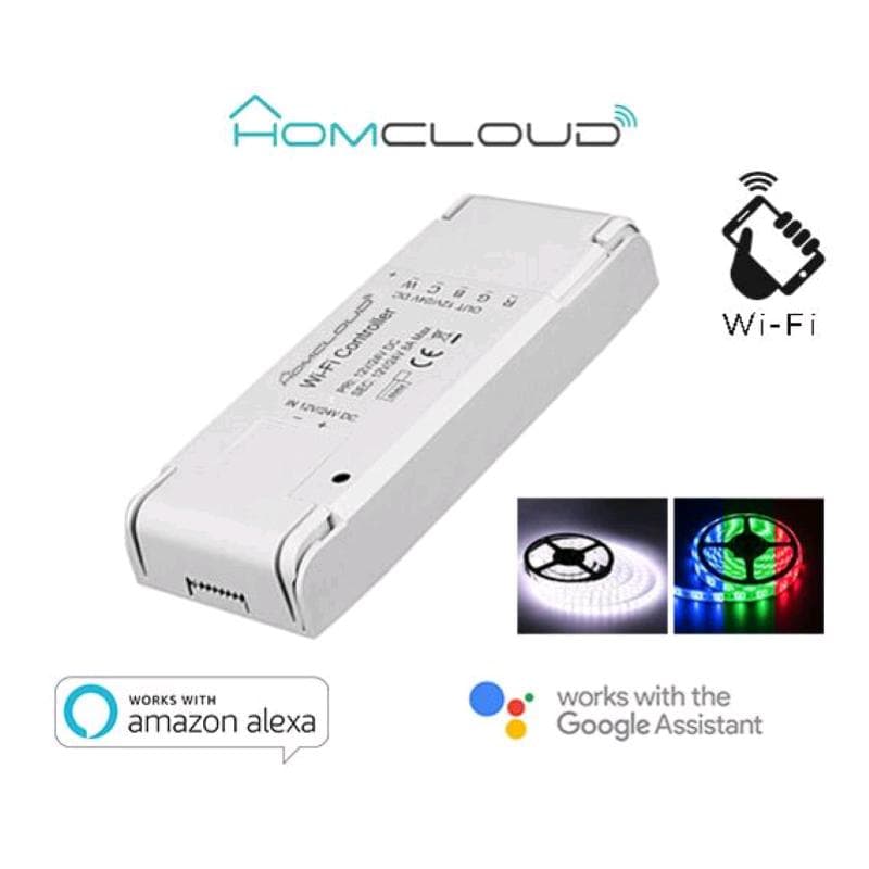 HomCloud Controller Strisce LED Wi-Fi 12-24V RGB + BIANCO