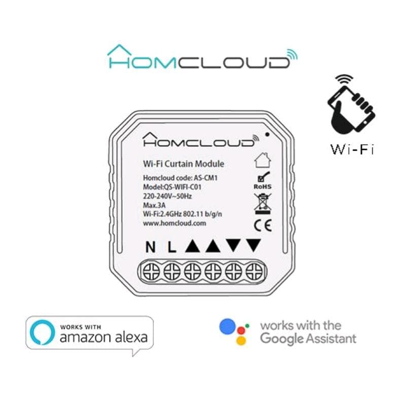 Homcloud Modulo Tapparelle Intelligente Wi-Fi da incasso