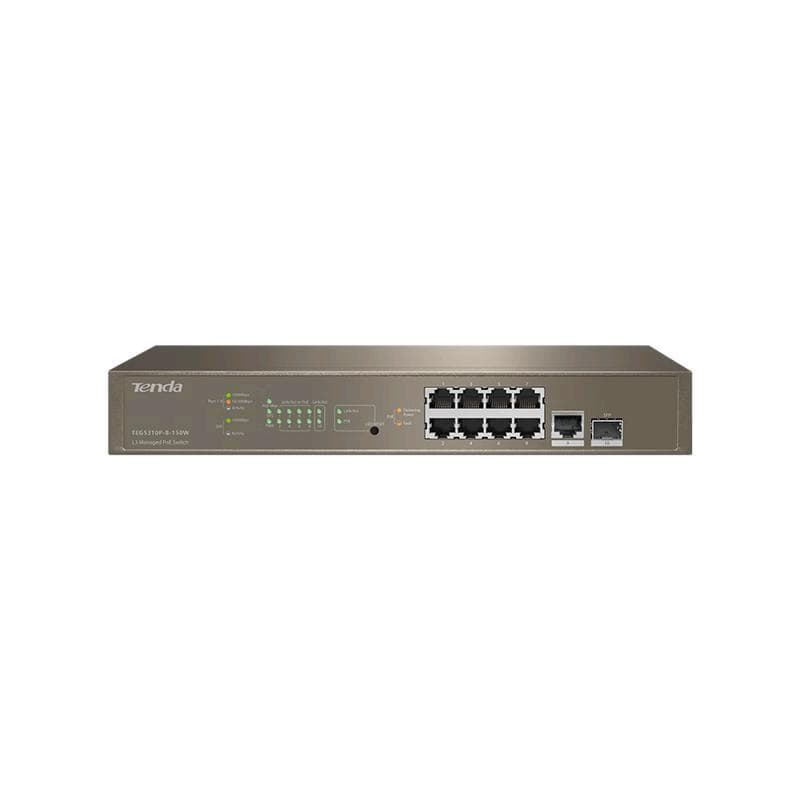 Tenda Switch 8 porte RJ45 GigaBit PoE L3 Managed