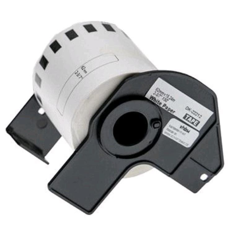BROTHER ROTOLO continuo ETICHETTE di pellicola NERO su BIANCO 62mm x 15.24m P-Touch QL1000,1050,1060,820