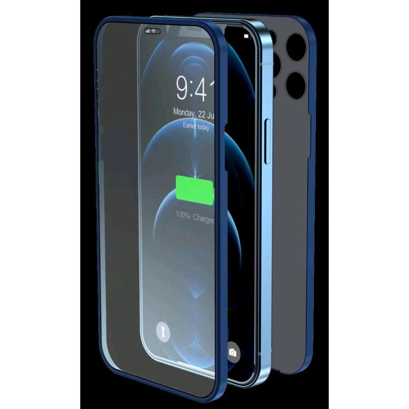 Cover & Vetro Totale protezione Apple iPhone 12 Blu