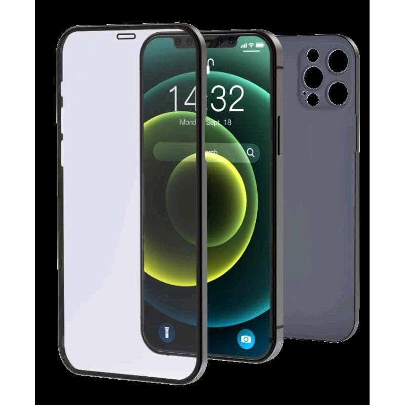 Cover & Vetro Totale protezione Apple iPhone 12 Pro Max Nera
