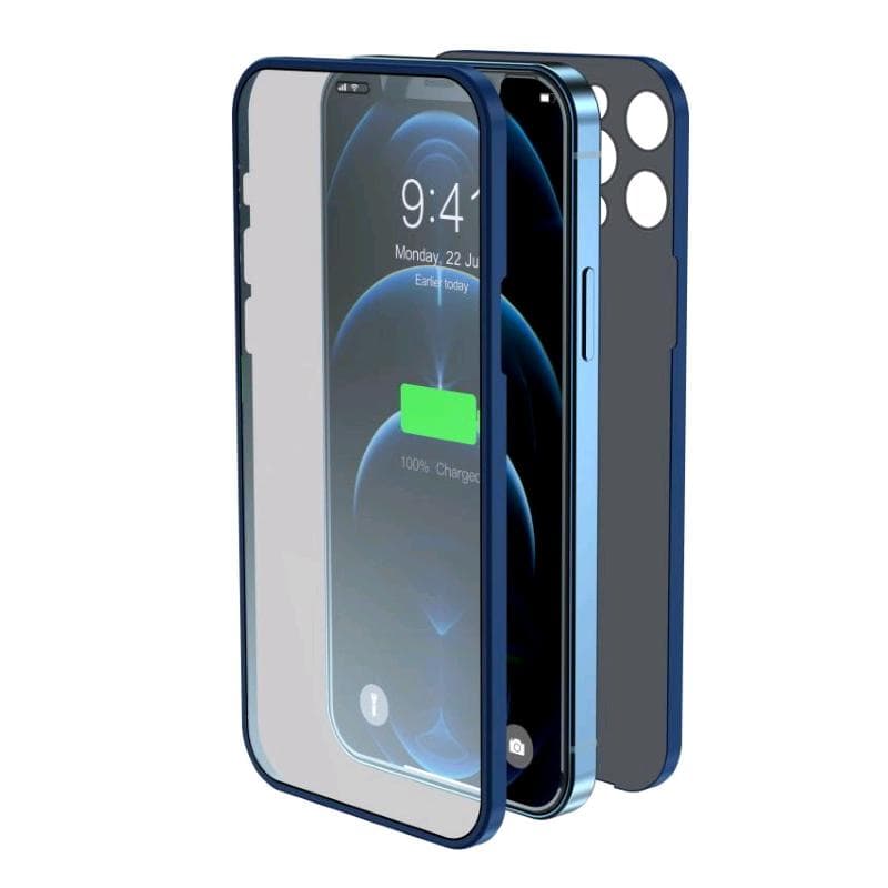 Cover & Vetro Totale protezione Apple iPhone 12 Pro Max Blu