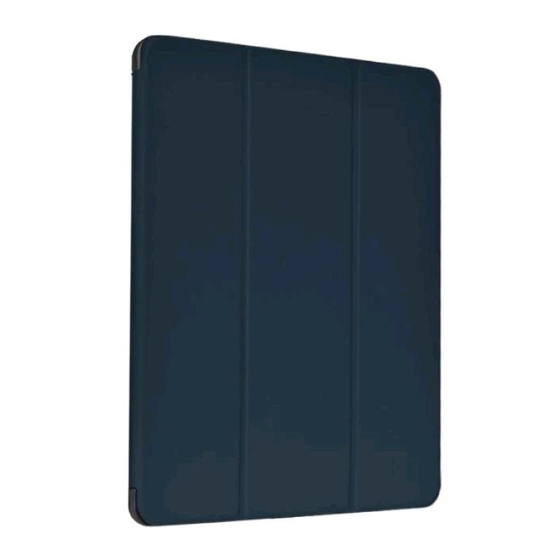 Cover Apple iPad Pro 11 2021 in pelle con supporto pencil Blu