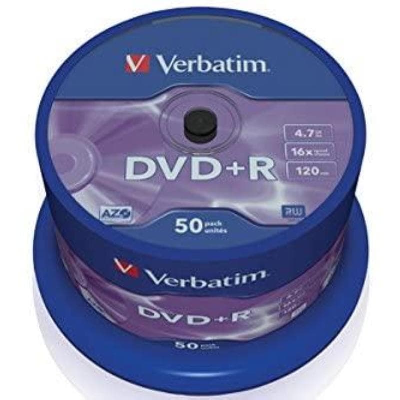 DVD+R 4.7GB 16x Cake 50pz VERBATIM Azo