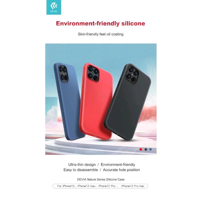 Cover in Silicone effetto seta Apple IPhone 12 Mini Blu
