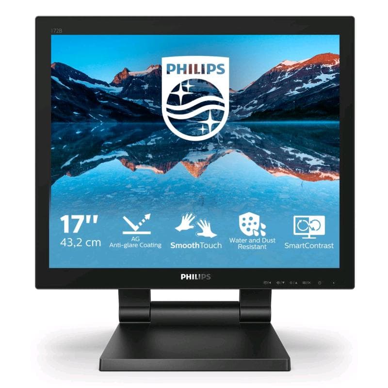 PHILIPS MONITOR TOUCH 17" LED TN 5:4 1280x1024 1MS 250 CDM, IP65, VGA/DVI/DP/HDMI, MULTIMEDIALE