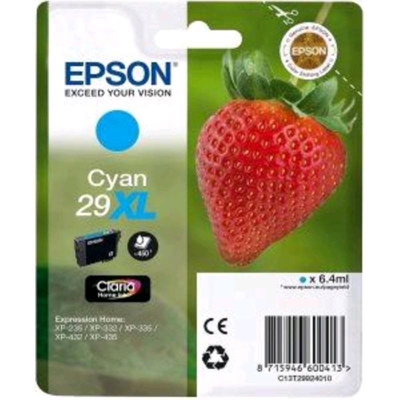 EPSON CARTUCCIA 29XL CIANO ORIGINALE - FRAGOLA