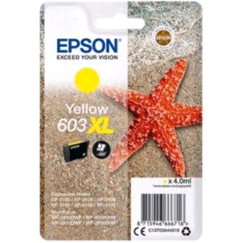 EPSON CARTUCCIA 603XL GIALLO 4ml ORIGINALE - STELLA MARINA