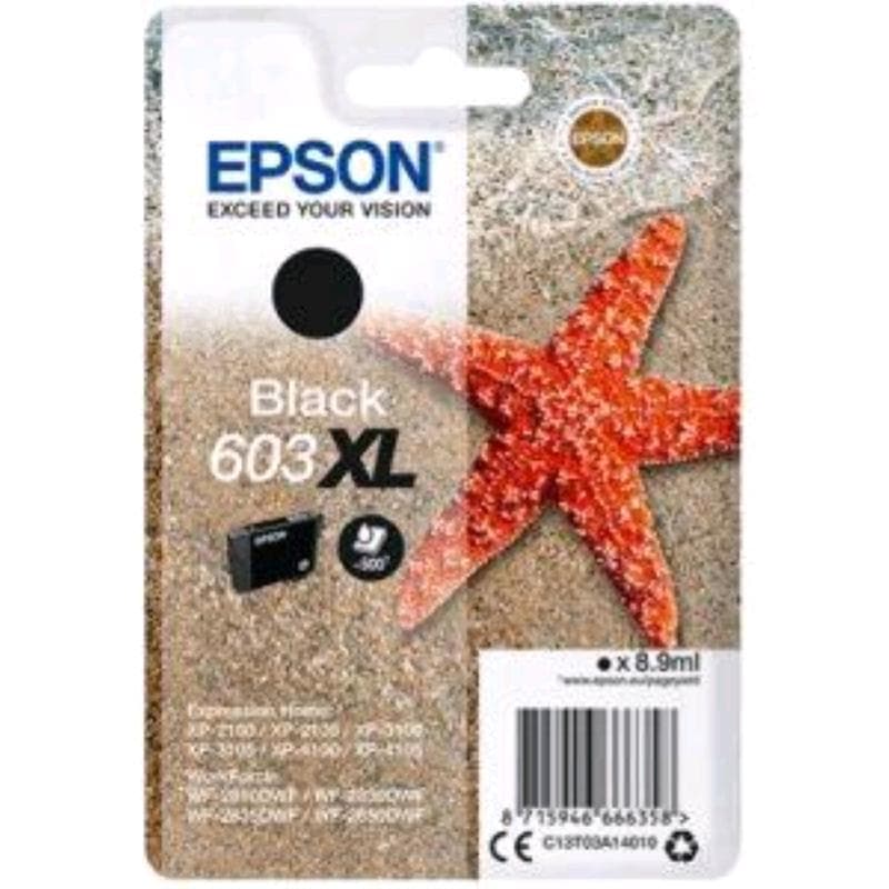 EPSON CARTUCCIA 603 NERO 9ml ORIGINALE - STELLA MARINA