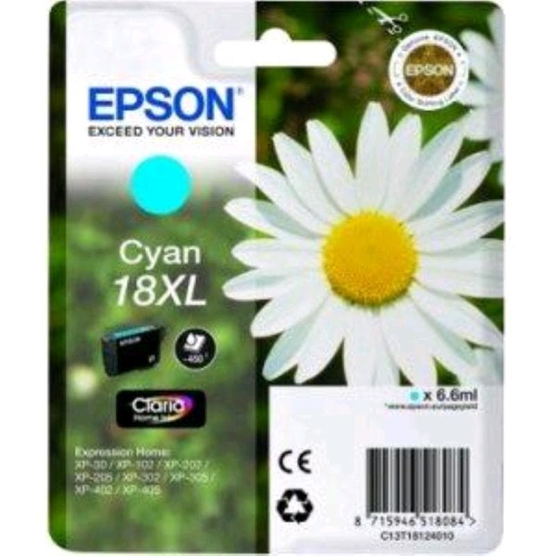 EPSON CARTUCCIA 18XL CIANO 6ml ORIGINALE - MARGHERITA