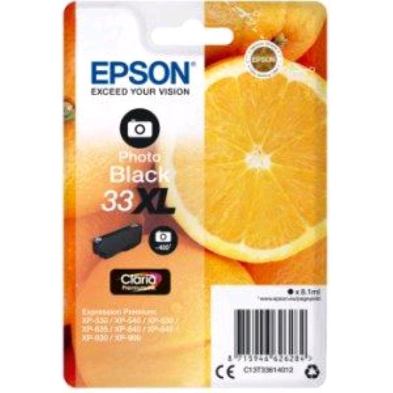 EPSON CARTUCCIA 33XL NERO FOTO ORIGINALE - ARANCIA