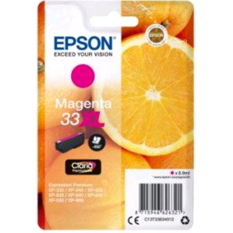 EPSON CARTUCCIA 33XL MAGENTA ORIGINALE - ARANCIA