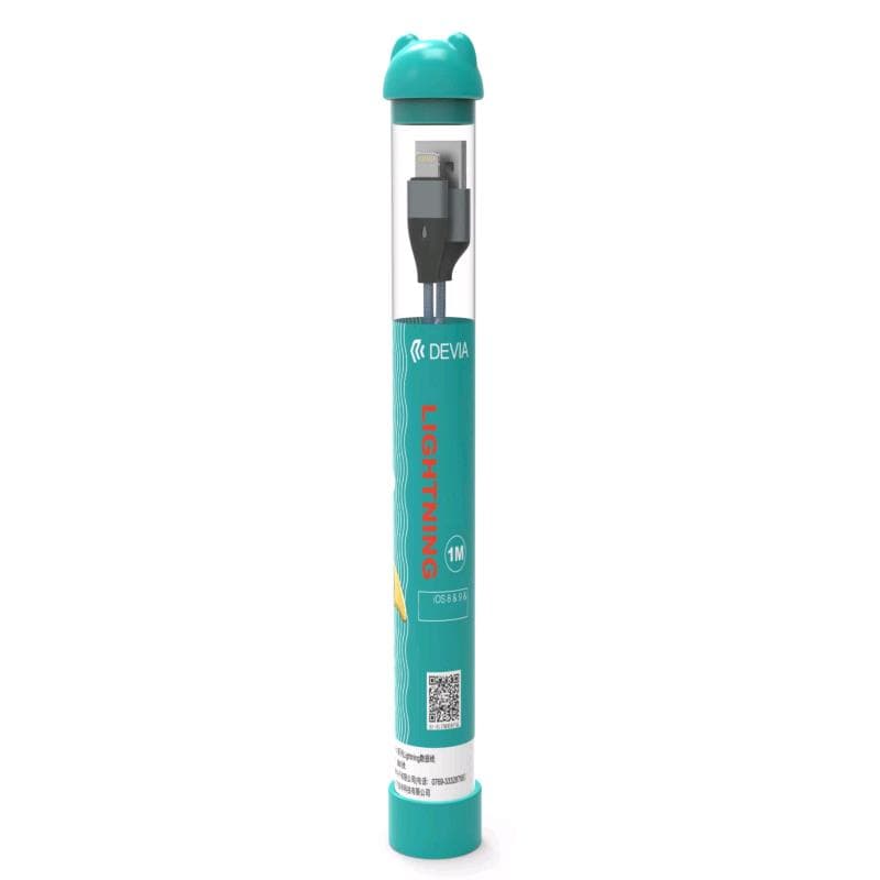 Cavo Bubble USB > Lightning Apple�1mt Nylon Intrecciato Nero - MINIMO 10pz