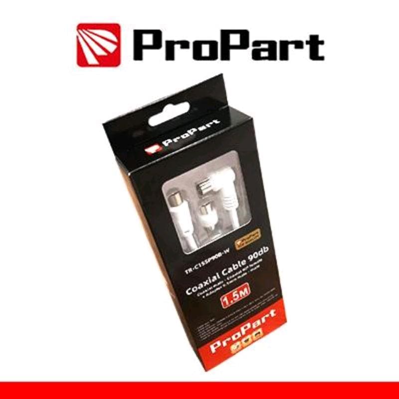 ProPart Cavo antenna TV IEC 90db 1.5M SP-PR90� bia+adattat BLISTER