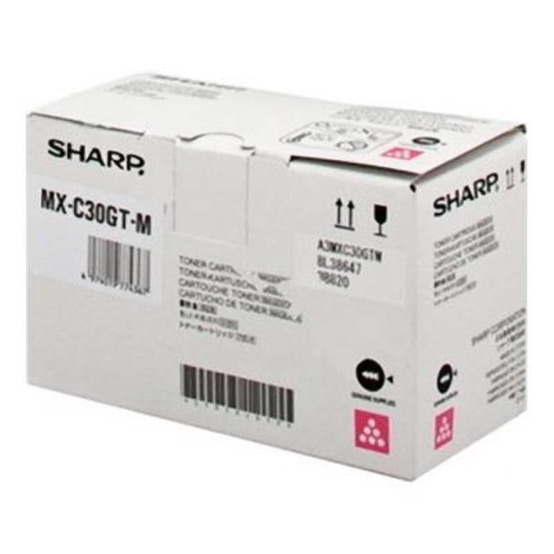 SHARP TONER MX-C30GTM MAGENTA 6K ORIGINALE