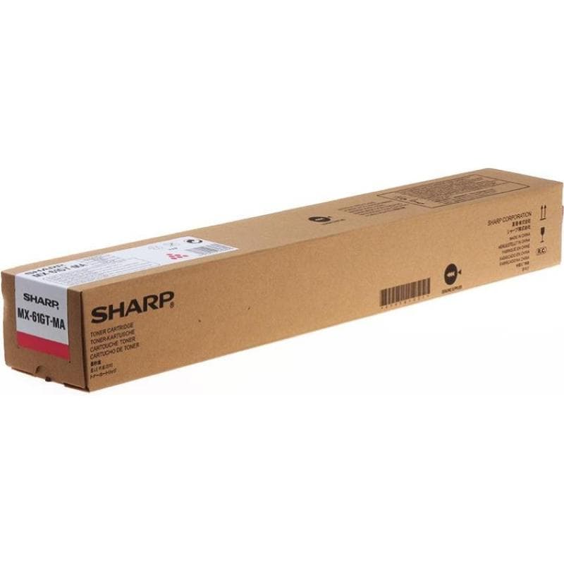 SHARP TONER MX-61GTMA MAGENTA 24K ORIGINALE
