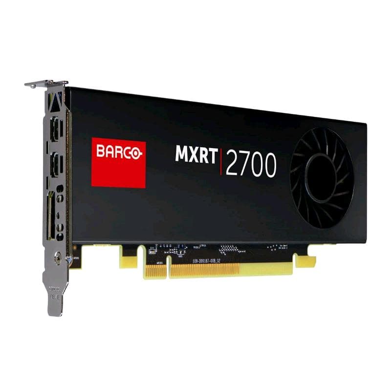 SCHEDA VIDEO MXRT-2700 Small form factor display controller 2GB (1 DisplayPort 1.4 & 2 mini DisplayPorts 1.4)