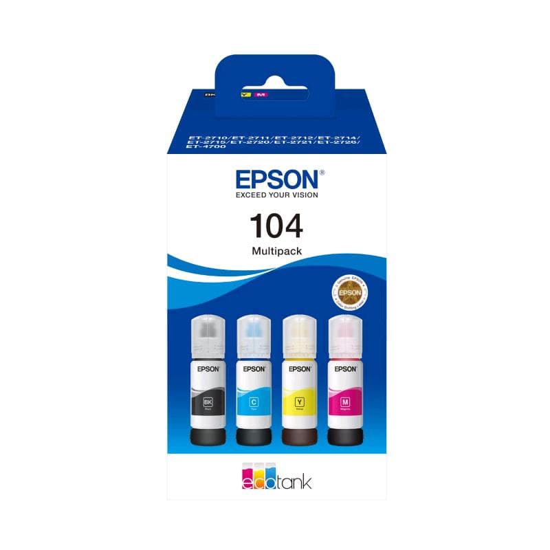 EPSON FLACONE 104 MULTIPACK ORIGINALE