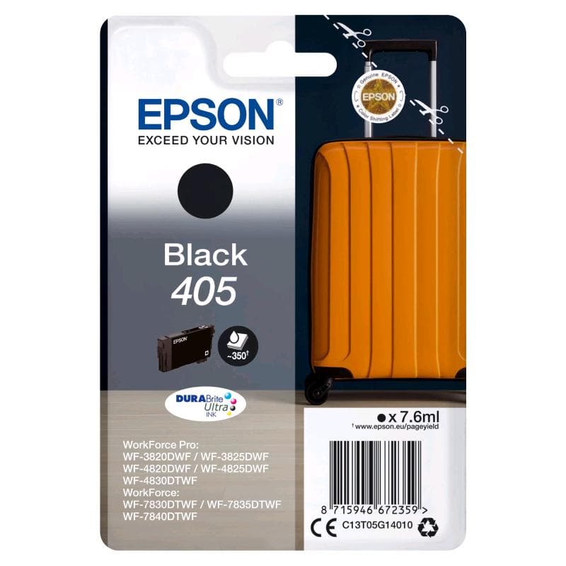 EPSON CARTUCCIA 405 NERO 7ml ORIGINALE - VALIGIA