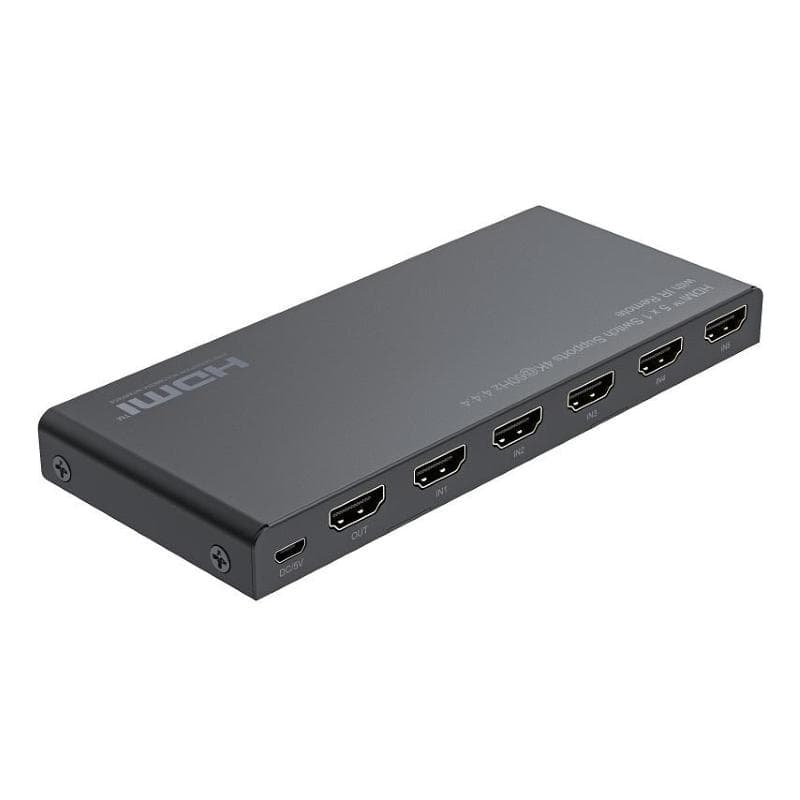 Propart Switch 5x1 HDMI 2.0 18G 4k@60hz HDR, con telecomando IR