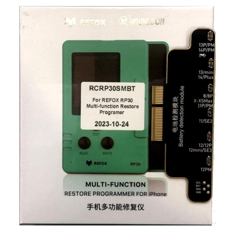 Refox Programmatore RP30 con Modulo Batterie Apple iPhone 8/14 Pro Max