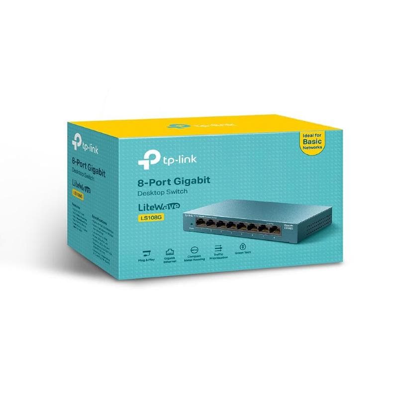 TP-Link Switch 8 porte RJ45 GigaBit Auto-MDI/MDIX